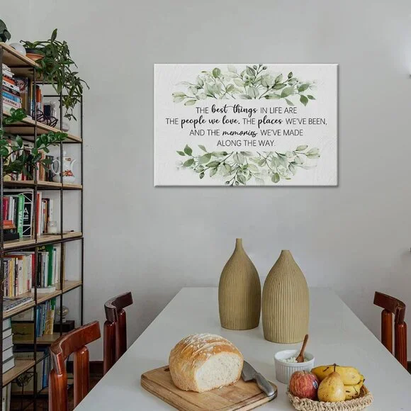 Inspirational The Best Things Quotes Canvas Wall Art Prints Decor for Home Bathr